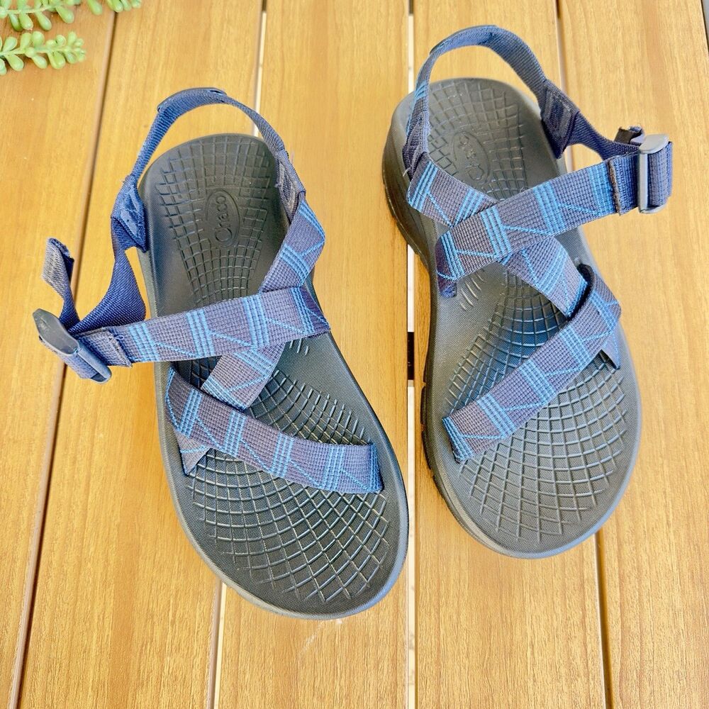 Chaco  Men’s 8 Sport Hiking Sandals Blue Adjustable Outdoor EU 41